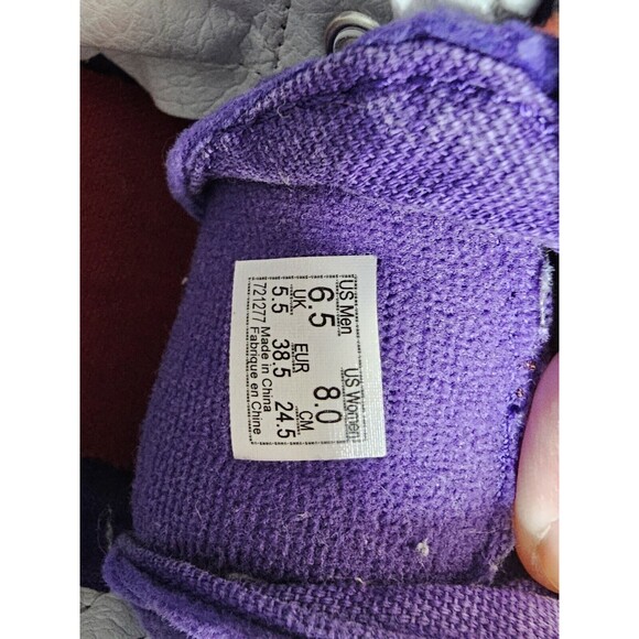 Vans limited edition old skool sk8 hi corduroy Purple wm 8 men 6 EUC skate shoes - Picture 9 of 10